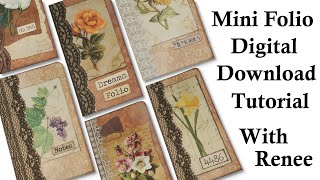 Mini Folio Digital Download Tutorial With Renee - Part 1
