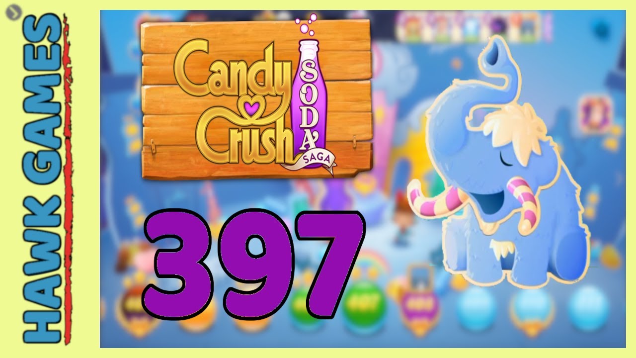 Candy Crush Soda Saga Level 397 Hard (Frosting mode) 3 Stars Walkthrough, No Boosters YouTube