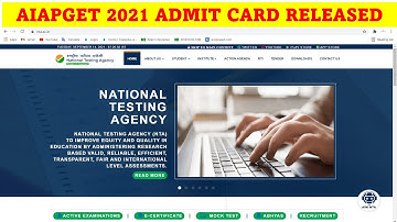 AIAPGET 2021 ADMIT CARD | EVERY DETAIL EXPLAINED | MUST WATCH VIDEO | NO MORE DOUBTS