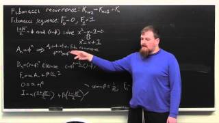 Math in a Minute: Explicit Form for the Fibonacci Sequence