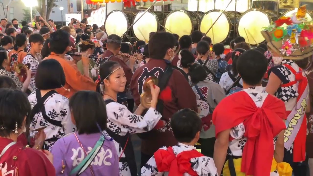 2023青森ねぶた祭り 8月3日 青森市PTA連合会 運行開始〜進行囃子