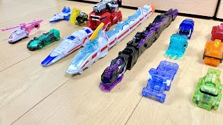 【Power Rangers Kiramager #2】敵ロボと合体⁉︎キラメイジャーのキングエクスプレスとザビューンで遊んでみた