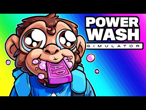 Power Wash Simulator - Cleaning a Subway, Dirtying Our Careers!