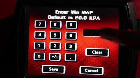 Power Vision Auto Tune kpa Setting