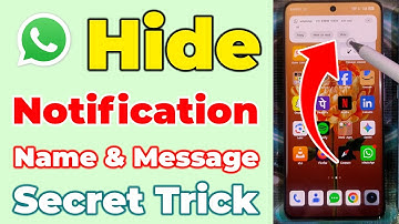 How to hide whatsapp notification | Whatsapp message notification hide kaise kare