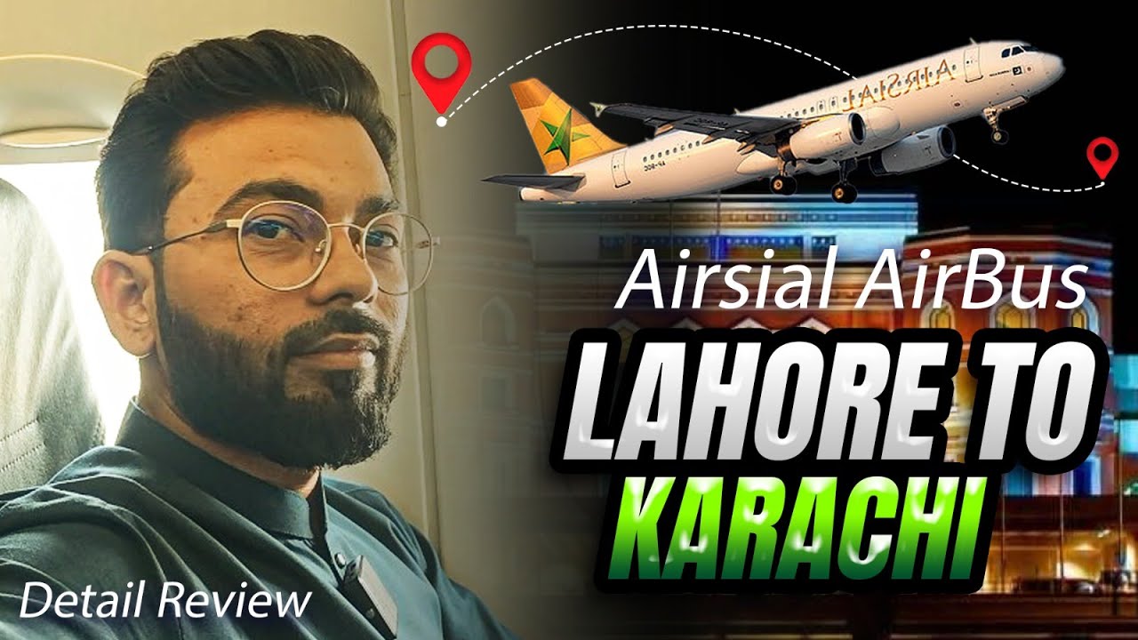 Lahore to Karachi in AirSial ✈️ | Honest Review of Airbus A320 Flight Experience 🇵🇰