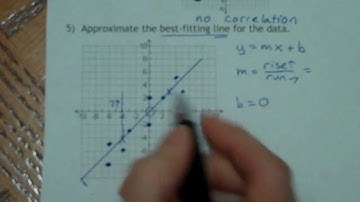Algebra 2, Sec 2.5: Correlation and Line of Best Fit