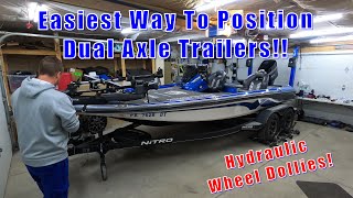 Wheel Dollies, Easiest Way To Move/Position Dual Axle Boat Trailers!!