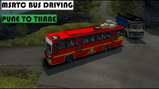 MSRTC - Maharashtra State Transport Bus Driving on Hills Of Pune - Dangerous Roads screenshot 5