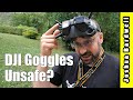 DJI FPV goggles are irradiating your face. Is it dangerous?