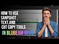 How to use snapshot, Cut Copy content tool in bluebeam software step by step 2