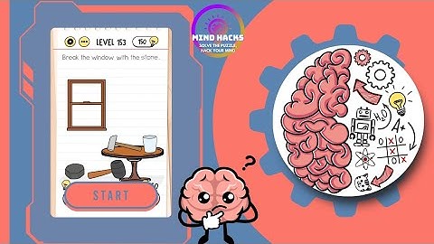 Brain Test: Break the window with the stone. | Level 153
