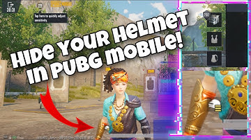 How to hide your helmet in PUBG mobile! | Invisible helmet? | PUBG mobile tutorial/ guide