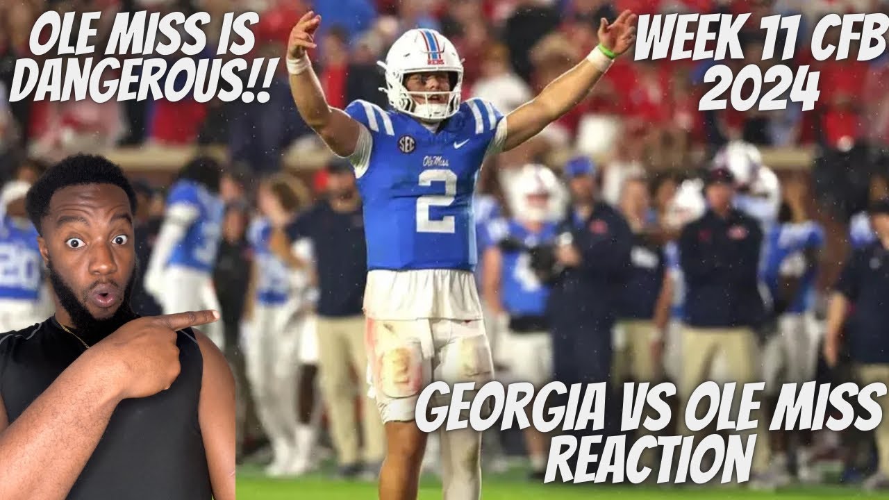 Reaction To #3 Georgia vs # 16 Ole Miss Full Game Highlights | 2024 ...