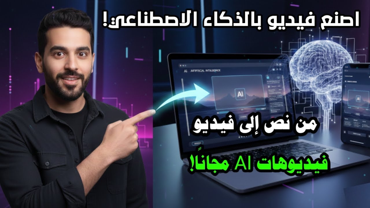طريقة إنشاء فيديوهات بالذكاء الاصطناعي مجانًا 100% | بدون خبرة - YouTube
