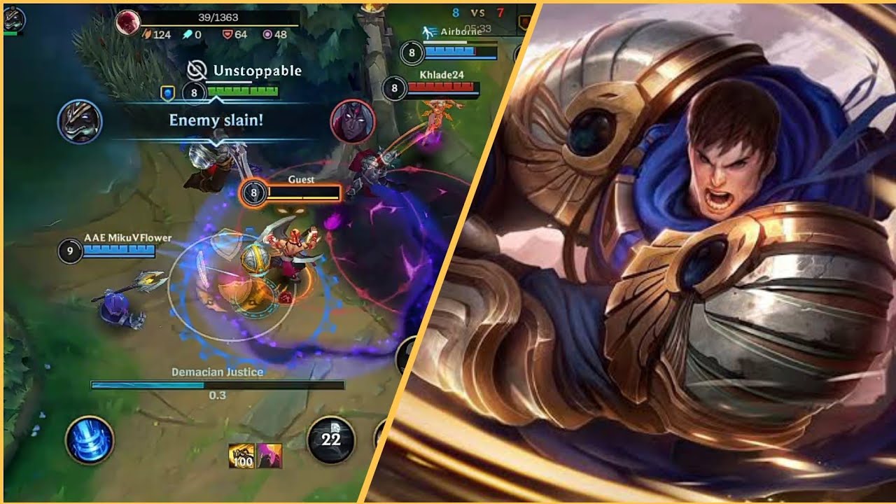 Garen in Ultra Rapid Fire (U.R.F) | Wild Rift | My First Gameplay