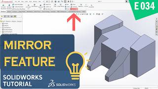 SolidWorks 3D Modeling Practice: Master the Mirror Feature & Geometry Pattern