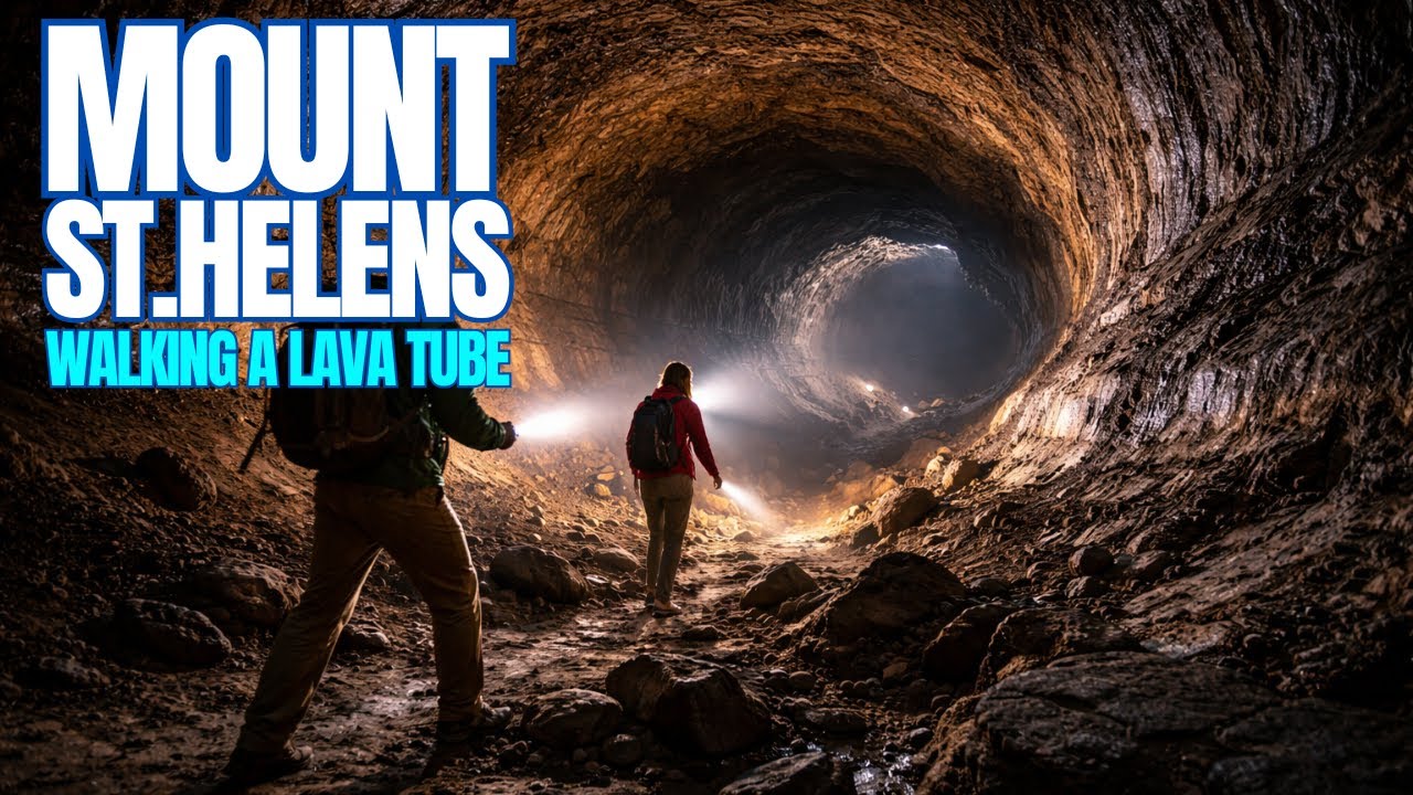 Inside 2.5 Miles Long Ape Caves Lava Tubes // Ape Cave A-Z // Lava ...