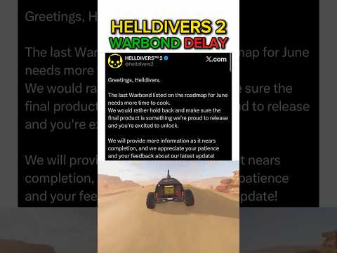 New Warbond For June DELAYED - Helldivers 2