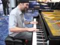 NAMM 2010 Garaj Mahal keyboardist Eric Levy at the Estonia piano booth pt 1