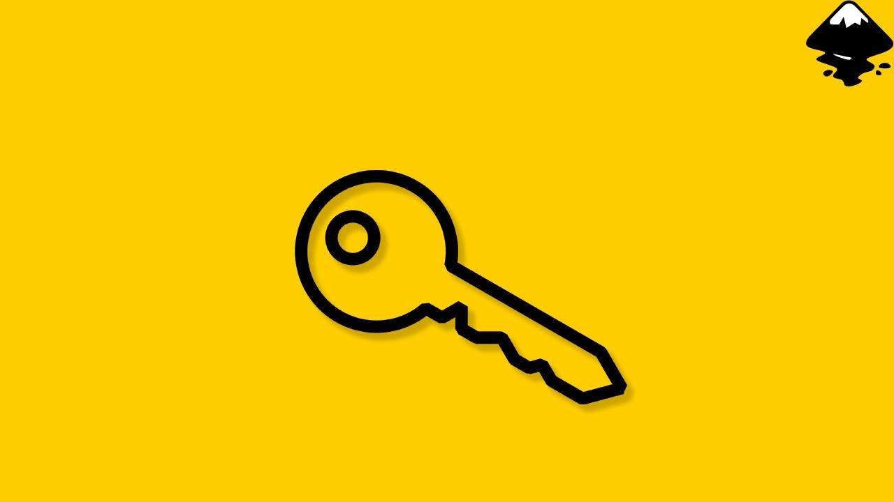Create a Key Icon in Inkscape - YouTube