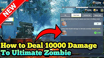 How To Deal 10000 Damage To Ultimate Zombies | cod mobile