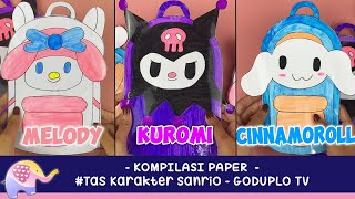 Kompilasi  Paper Tas Karakter Sanrio.  Apa Aja Ya? , Barang Yang Dibawa Mereka. - Goduplo TV