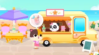 BABYBUS TRUK ES KRIM | CUACA PANAS,BAYI KUCING MEMBELI ES KRIM🍦 screenshot 5