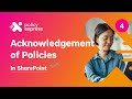 How employees can Acknowledge Policies in SharePoint