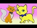 رسم وتلوين قطة - تلوين قطط - رسم الحيوانات للاطفال رائع - تعلم الرسم والتلوين للأطفال