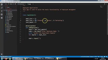4 Menu Driven Program: Employee App 1