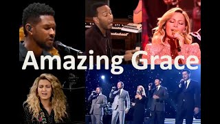 Video thumbnail of "Amazing Grace - Usher, John Legend, Tori Kelly, The Tenors..."