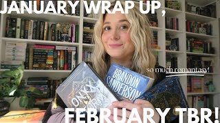 January Wrap Up, February TBR! || The Month of Romantasy!