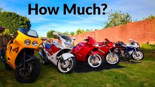 My retro and race motorcycles cost to maintain them all. Suzuki, Honda, Triumph, Ducati, Aprilia