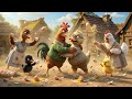 Hen vs Goose The Epic Fight | Funny Cartoon | Mama Toons
