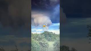 🚨 MASSIVE TORNADO CAPTURED ON GROUND OVER GREENCASTLE IN! 😱🌪️ SUB NOW! 🚨 #shorts #tornado #trend