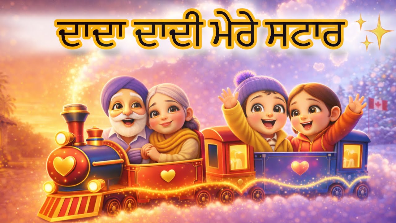 ਦਾਦਾ ਦਾਦੀ ਮੇਰੇ ਸਟਾਰ | dada dadi mere star⭐️✨ Punjabi kids Rhyme