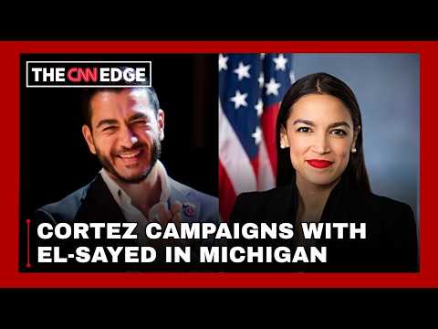 Alexandria Ocasio-Cortez Campaigns Across Michigan With Abdul El-Sayed Ahead Of Midterms | N18G