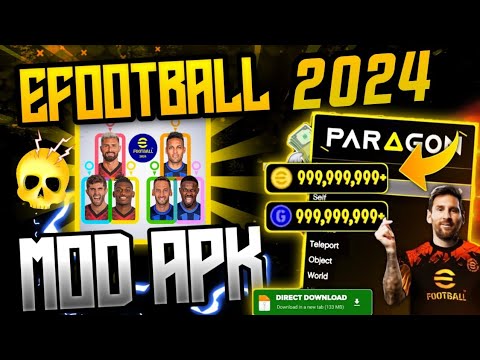 eFootball PES 2024 v8.2.0 MOD APK + OBB (Mega Hit, Angle Goal, Unlimited  Money) 