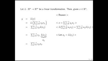 2.4.1 From Linear Transformations to Matrices