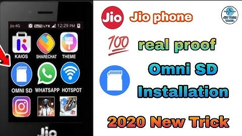 How to install Omni SD in Jio Phone without PC | 100% real proof | 2020 new trick | in tamil