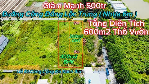 Đất Cần Giuộc / Chủ Ngộp Giảm Mạnh 500tr Tìm Không Có Lô Thứ 2