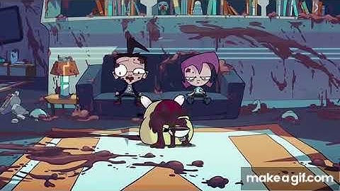Invader Zim - Gir Eats Pudding