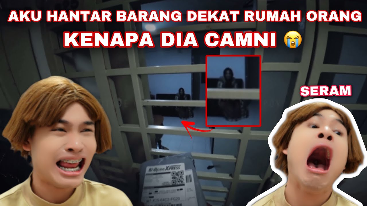 SERAM❗️| AKU HANTAR BARANG DEKAT RUMAH ORANG😭 DIA PANDANG JE AKU😭!!!