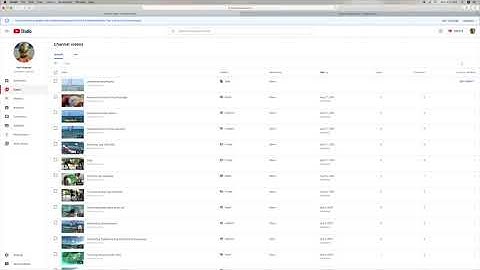 You can’t make multiple draft videos live in youtube studio