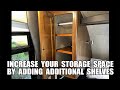 Adding Shelves in Our Travel Trailer Cabinets