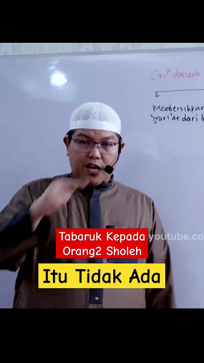 Tabaruk (mencari berkah) kepada orang2 shaleh itu TIDAK ADA‼️