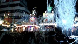 やわたんまち20160918館山駅前クラッカー打ち上げ年番渡し #南房総おいしいもの食べ隊
