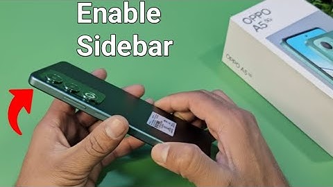 OPPO A5 5G: Zijbalk inschakelen