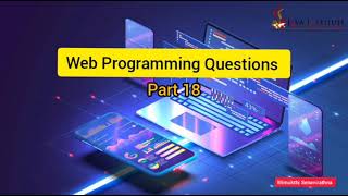 Web Programming Questions part 18